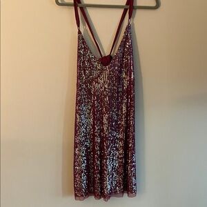Anthropologie Sparkling Wine Sequin Mini Dress